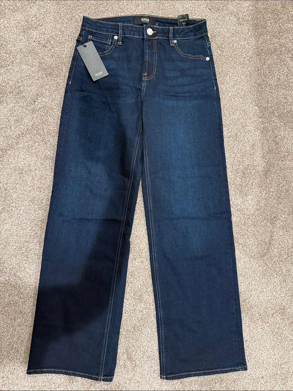 Hudson High Rise Wide-leg Jeans